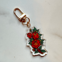 Image 2 of Rose Acrylic Keychain