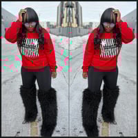 Image 2 of Small-2x Red LOVE COLLECTION silver links