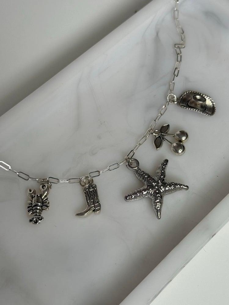 Image of Disco ball Charm Necklace