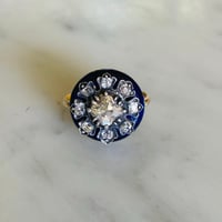 Image 1 of FRENCH ENAMEL & DIAMOND RING