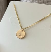 Image 1 of Initial Disc Necklace