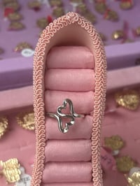 Double heart ring