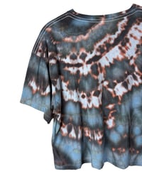 Image 3 of L Crop Tee in Ember Ice Dye #4