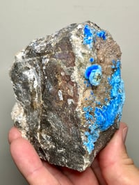 Image 18 of Rare Cyanotrichite On Quartz Matrix Specimen | Guizhou China