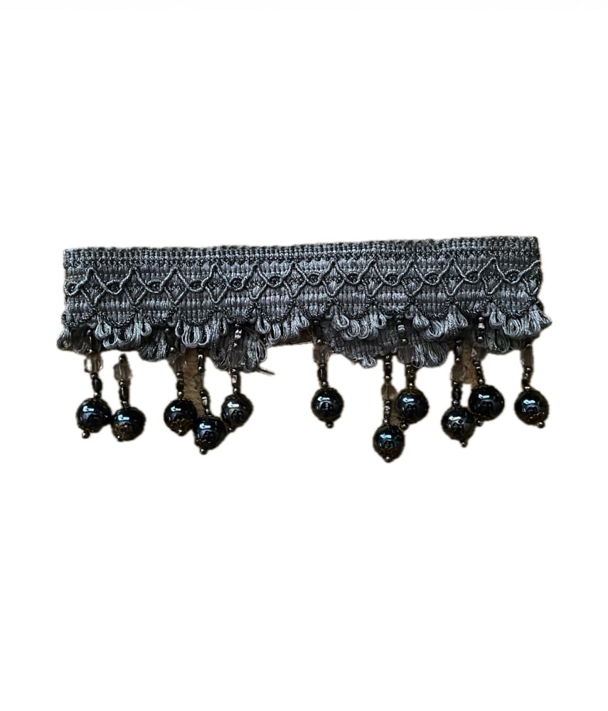 Image of Nwn- Chandelier Choker Necklace in Silver/Onyx