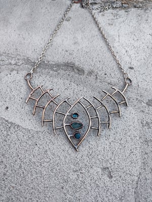 Blue stones necklace 