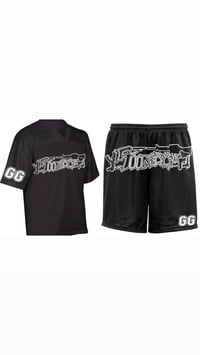 500mooch Blk Shorts set (GG)