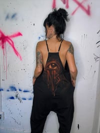 Image 5 of “AFTERLIFE” CUSTOM BLEACH PAINTED BAGGY JUMPER MEDIUM 