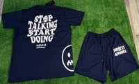 Image 2 of Stop talking, Start Doing set (navy blue & white)