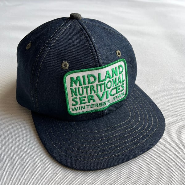 Image of Bradmill Denim Patch Ball Cap 002