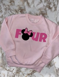 Image 2 of Minnie Birthday Sweatshirt