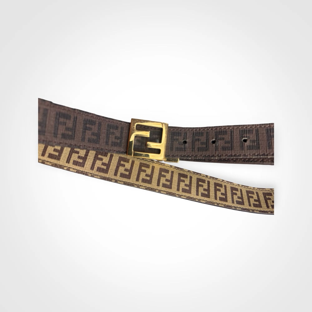 Image of Fendi Reversible Monogram Belt