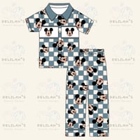 DDD Boys Checkered Mickey Pyjamas