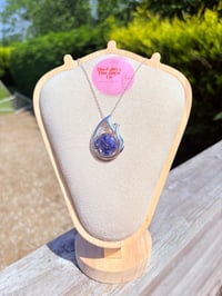 Cornflower Double Teardrop Pendant