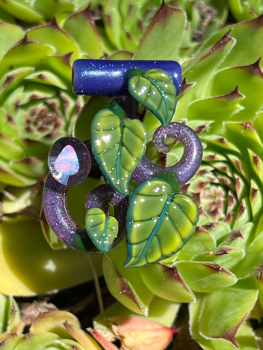 Image of Purple & Green Opal Vine Pendant