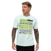 Image 8 of Jesus Has Returned .com Fitted Short Sleeve T-shirt