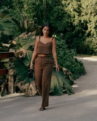Ensemble lin marron - Clara