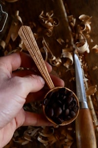 Image 2 of Cherry Wood coffee Scoop.. 