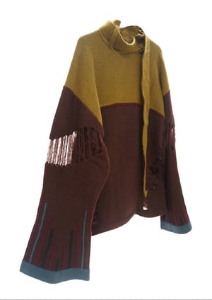 Image of ÆNRMÒUS - Nova Petard Sweater (Yolk/Brick)  