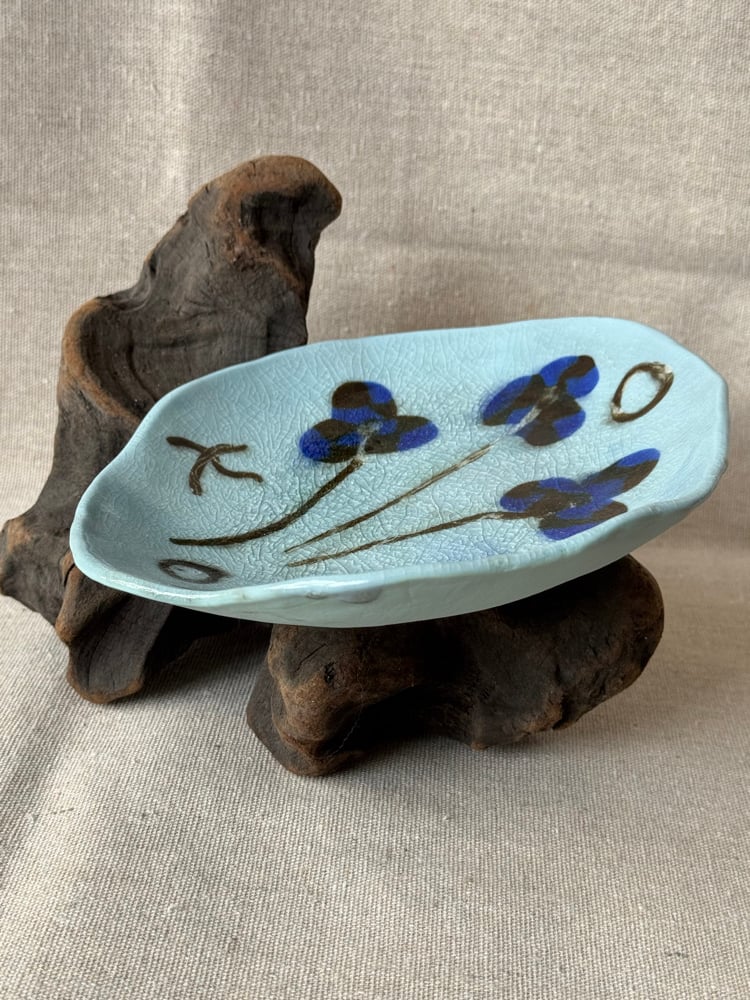 Image of Plato Porcelana Flor 02