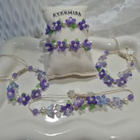 Image 3 of Violet Flower Bracelet