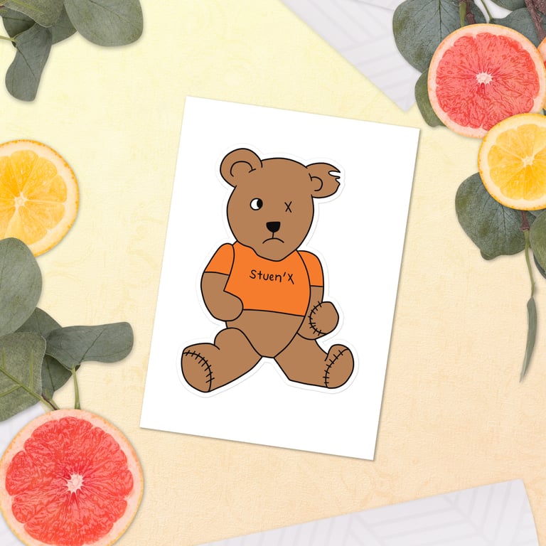 Benny Likes His Orange Shirt Sticker sheet