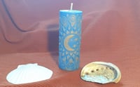 Image 3 of "Luna Azure" Pillar Candle