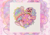 Image 1 of Mr Blobby Glitter Square Print