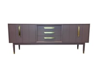 Image 9 of G Plan sideboard - drinks cabinet painted in Lavender Haze