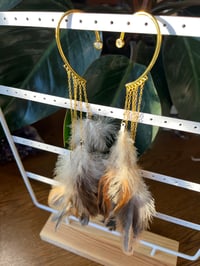 Image 2 of Baddie Plumes Ear Cuff Earrings 