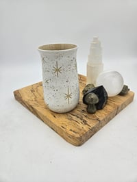 Image 2 of White Goddess Moon Vase Small