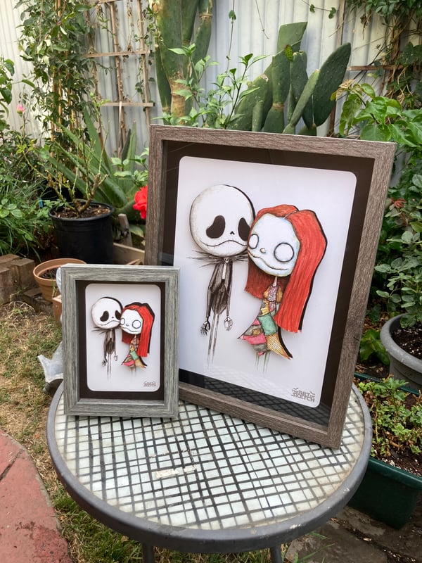 Image of "Jack and Sally" Shadow Box