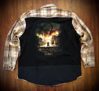 Upcycled “The Hobbit/Lord of the Rings” t-shirt flannel