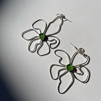 Image 5 of GREEN BLOOM EARRINGS