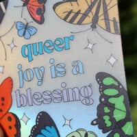 Image 5 of Queer Joy is a Blessing Holo 3” Sticker