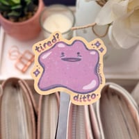 Image 1 of I’m Tired Too Holographic Die-Cut Sticker