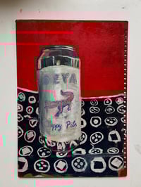 Beer can on Monocle tenugui