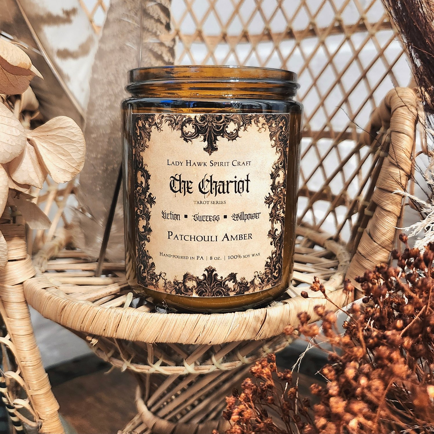 Image of THE CHARIOT Tarot Candle