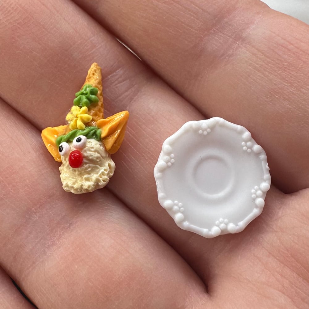 Image of Ice Cream Cone Clown for Dollhouse