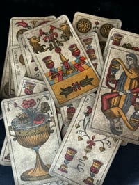 Image 6 of Superbe tarot piémontais d’Alessandro Viassone, début 1900, Italie, exemplaire tamponné