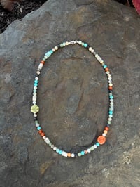 Image 1 of Semi Precious Sterling Find El Dorado Beaded Necklace