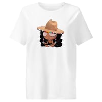 Image 10 of Logo Women’s organic ribbed neck t-shirt