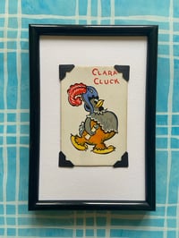 Image 7 of Mickey Mouse and friends c 1930s, framed individual vintage cards