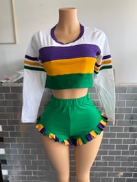 Image 1 of White 3 stripe shirt 