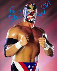 Image 1 of WWF The Patriot autographed 8x10 photo #2