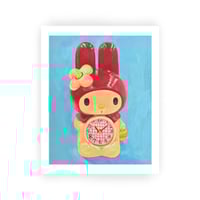melody clock ~ art print