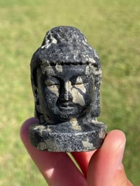 Image 2 of Pyrite In Magnetite Buddha Head #1893