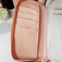 Image 5 of Slim Zippy Cash Wallet W/ Sparkle Effect ✨️