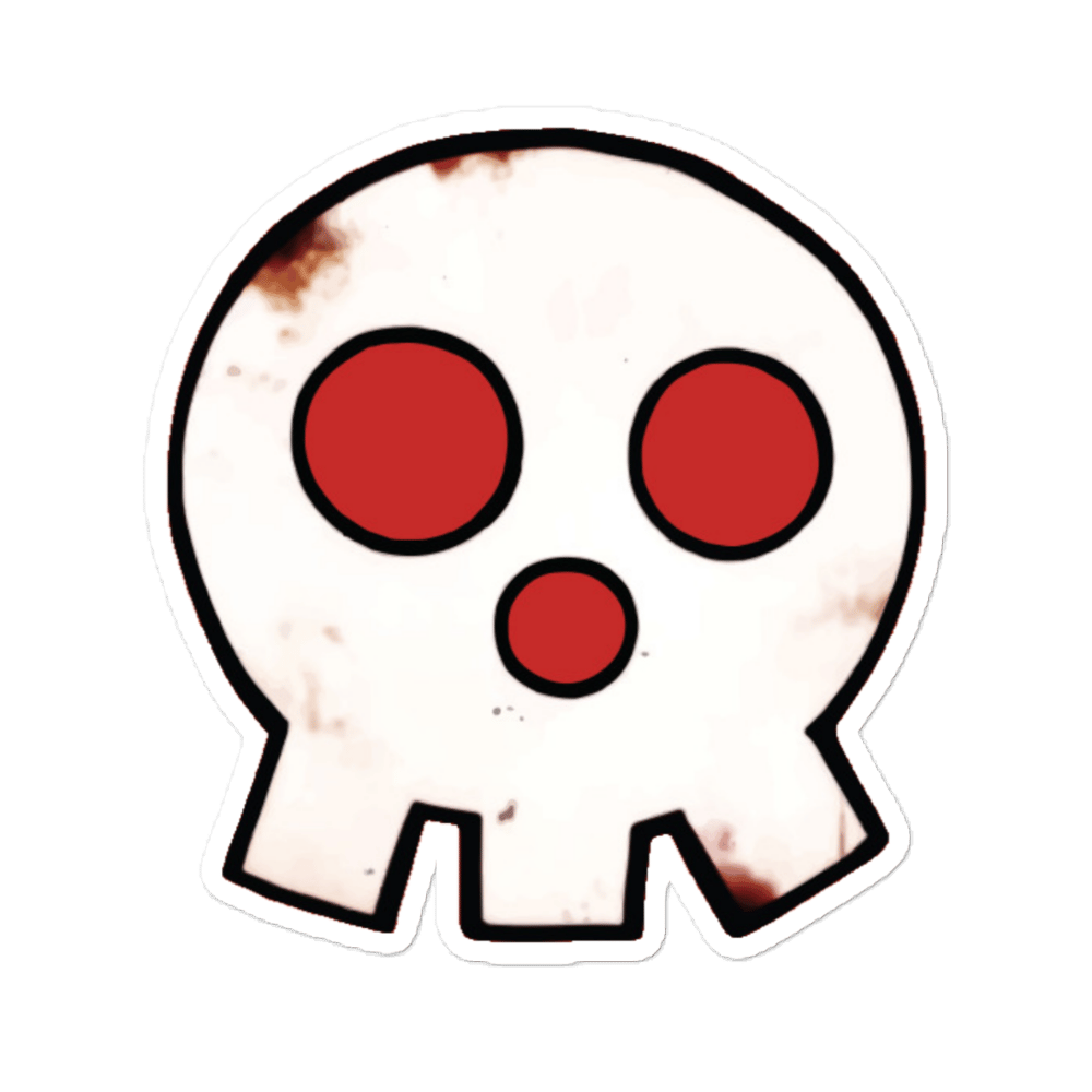 Image of Fire Skull Sticker