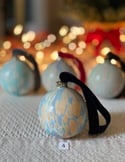 Marbled Ornaments - Yuletide
